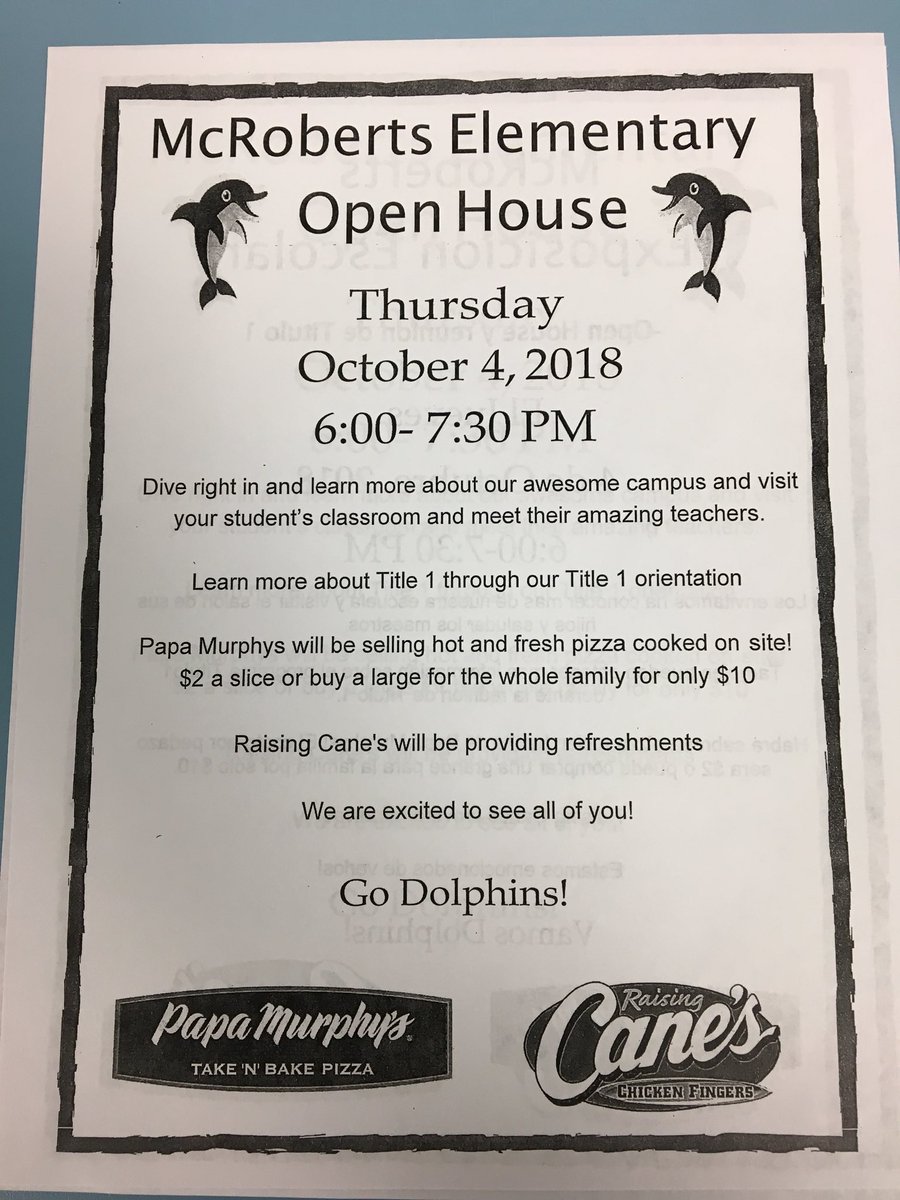 Open House is next week!! We can’t wait to see all of our amazing parents there!!💙