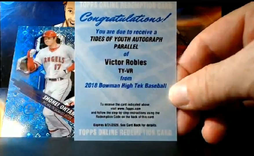 GoGTSLive's tweet photo. WOAH WOAH WOAH OHTANI /75!  &amp; Robles - giving away both hits LIVE NOW

RT &amp; watch to enter to win: https://t.co/EsfT3Azz10 

#TheHobby #WinWithGTS #Bowman https://t.co/FC6MkwVmsR