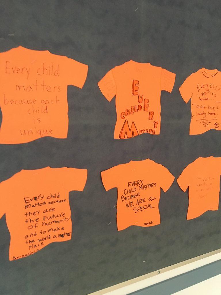 How are you honouring #OrangeShirtDay2018 ?  <a href="/HollyburnElemen/">Hollyburn Elementary</a> is reflecting on why ALL CHILDREN matter! Part of the important work of Truth and Reconciliation!  <a href="/WestVanSchools/">WestVanSchools</a> #westvaned <a href="/HollyburnElemen/">Hollyburn Elementary</a> #OrangeShirtDay youtu.be/E3vUqr01kAk