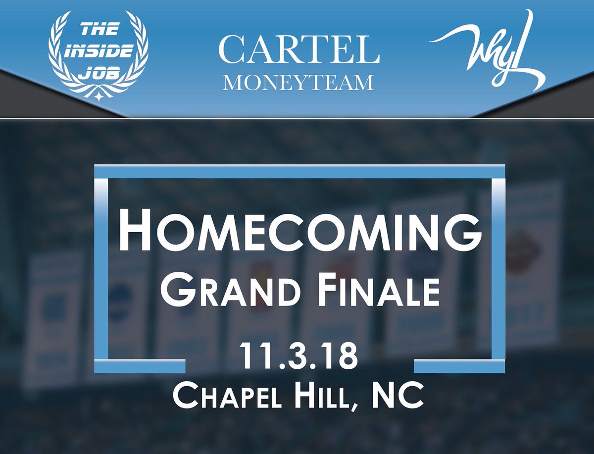 iAmChrisNeal's tweet photo. The People talked and WE LISTENED!! #UNCHomecoming we bringing you a special collab with the #CARTEL + @WHYLlifestyle + @TheInsideJobNC! Saturday nite of #DHOE we bringing ALL ALUMNI together! https://t.co/vRLfXOgvAn