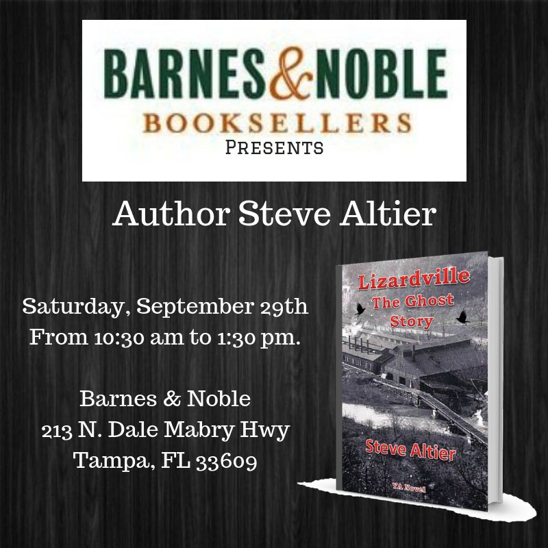 Author Steve Altier On Twitter Hey South Tampa I M Excited
