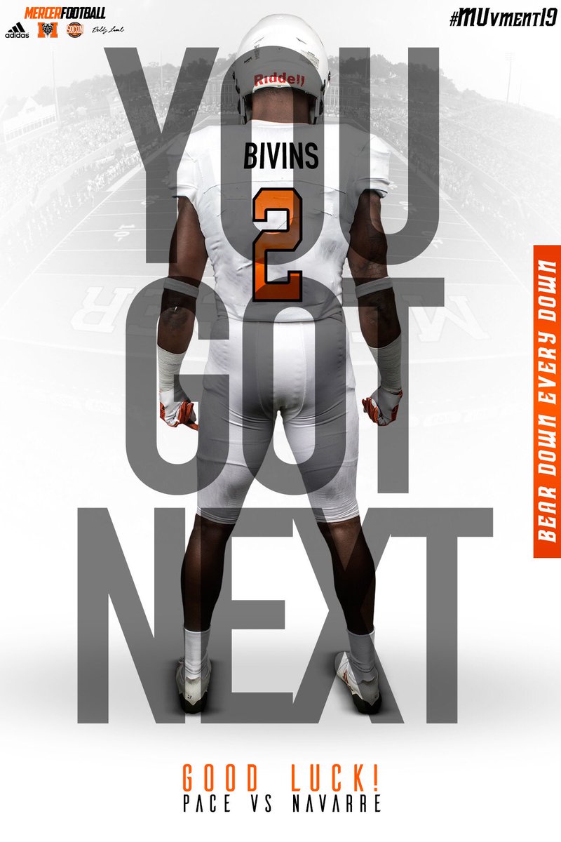 DameanBivins's tweet photo. Salute to @MercerFootball for showing love🔥🔥 @CoachVogtMU #MUvment19 #beardown #everydown https://t.co/ILiSjEz5lG