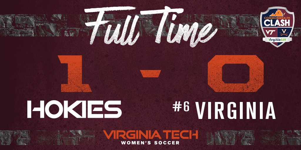 HokiesWSoccer's tweet photo. The #Hokies🦃⚽️ upset No. 6 Virginia to improve to 2-1 (6 points) in @ACCWSoccer. https://t.co/2TztjXtqdp