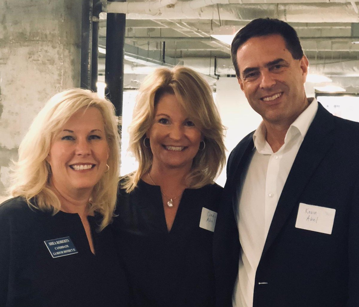 AbelForChange's tweet photo. On a day when the Kavanaugh hearing caused our Founding Fathers to shed ghostly tears, we found a bright spot in our foundering democracy at an event for our soon-to-be House Rep in District 52 
@sheaforgeorgia https://t.co/3mGbLhIize