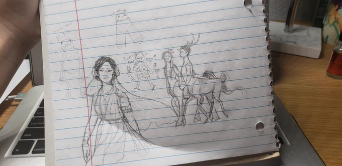 The duality of my class doodles is truly astonishing 