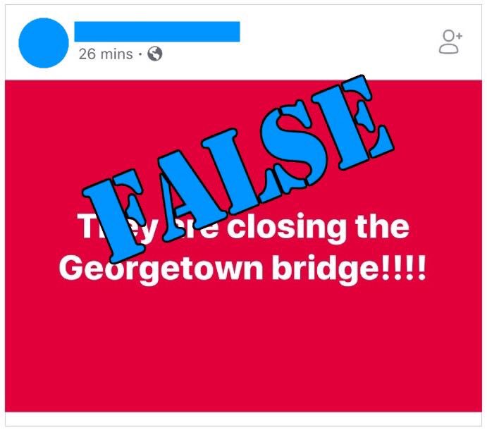 REMINDER! Make sure you are getting your information from a trusted source. We just received word of this status floating around on Facebook tonight - it is ABSOLUTELY FALSE.

Don't believe rumors! Make sure to follow this page or Georgetown County EMD for correct information.