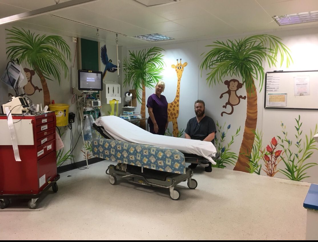 Good morning Friday #earlyrisersclub ❄️☕️.. what an amazing proud day... our paediatric resus bay is finally finished ... thank you to everyone for their hard work and fundraising⭐️⭐️ <a href="/TracyBullock12/">Tracy Bullock</a> <a href="/julie_tunney1/">Julie Tunney RN</a> <a href="/AxonSian/">Sian_Axon</a> #proudmatron #dreamteam #jungle 🚨🚑🏩