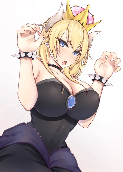クッパ姫描きました
流れに完全に遅れてますねw
#クッパ姫 
#イラスト 