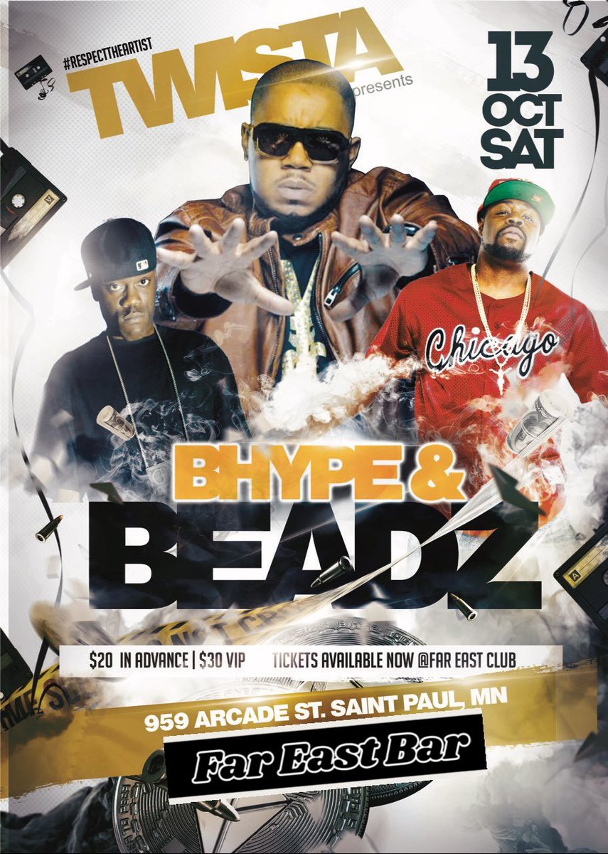 Beadz1st's tweet photo. Oct 13th St. Paul, MN https://t.co/HrUpIMzO33