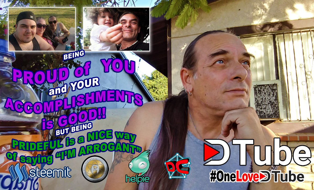 Dethtripper's tweet photo. https://t.co/vOxpYrO2aQ
Being Proud of You is Awesomeness - Being Prideful is a Nice way of saying I'm Arrogant, Listen to More About ME!!
@DtubeTweets @DTube_Official @SteemNetwork @steemit #WrexhamRocks #IrishBizRT #Sheffieldissuper #Barnsleyhour #Londonhour https://t.co/Jh5JdXtk5e
