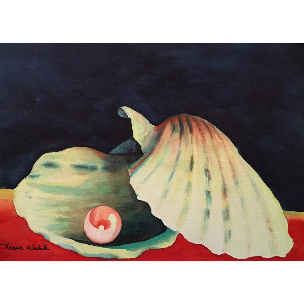 VanArtGuild's tweet photo. Colour study "Pink Pearl" by Irene Walsh #watercolour #watercolorpaintings #art #pearl #pearloyster #Pink #seashells #fineart #vancouverart #vancouverartist #vanartguild #水彩画 #真珠 #pintura #perlarosa https://t.co/FUOLKjxgl0