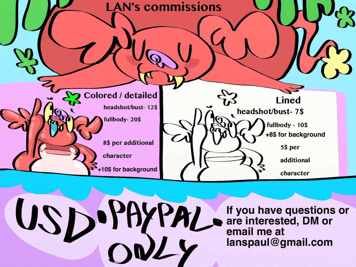 Bobbutterbutt's tweet image. 🍼New commission post🍼

I also offer ref sheet and simple animated gif commissions! for more examples of my work you can browse my website : alannaspaulding3.wixsite.com/mysite  and my DA : deviantart.com/lanspaul 
RTs appreciated