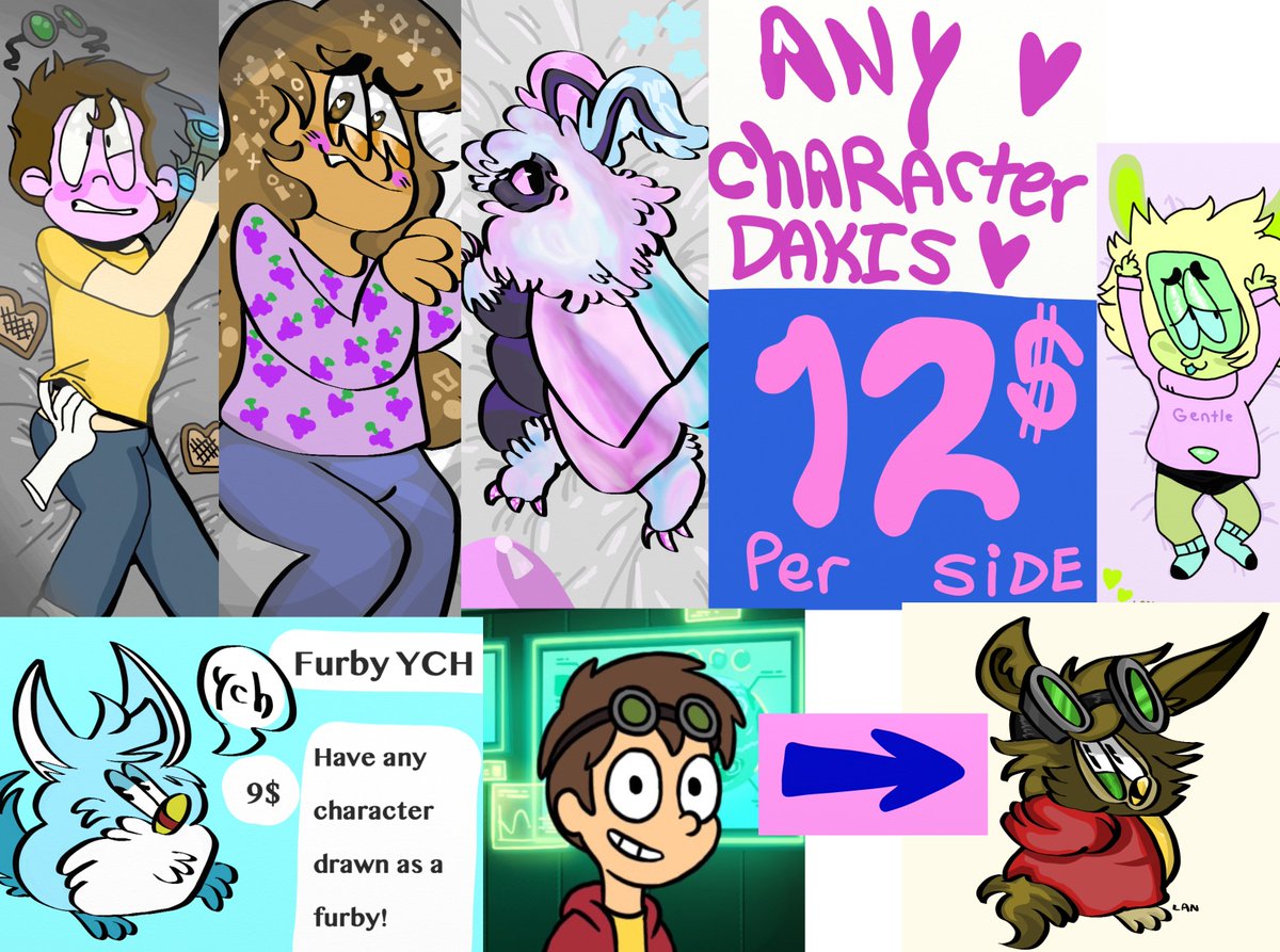 Bobbutterbutt's tweet image. 🍼New commission post🍼

I also offer ref sheet and simple animated gif commissions! for more examples of my work you can browse my website : alannaspaulding3.wixsite.com/mysite  and my DA : deviantart.com/lanspaul 
RTs appreciated