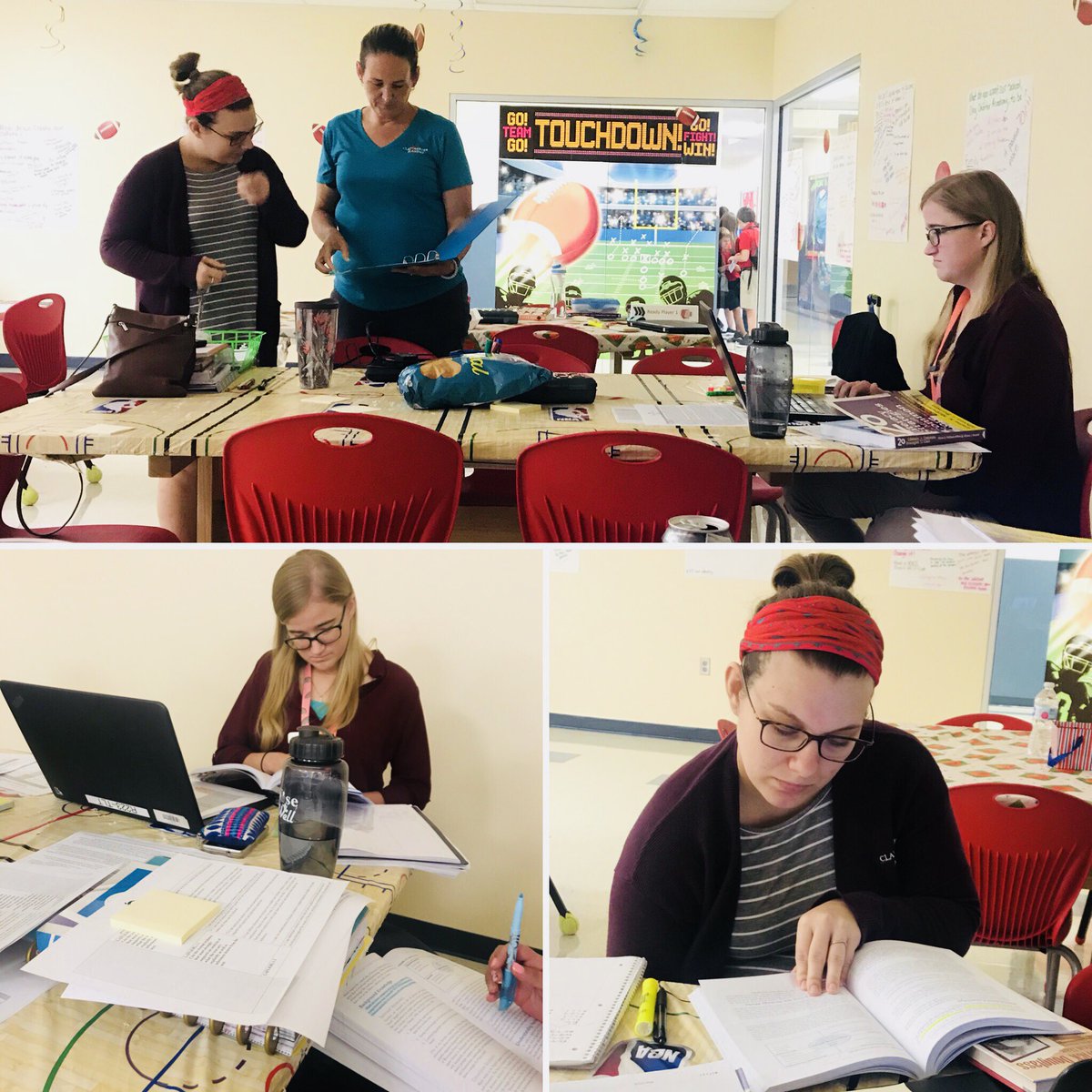 TMeyon's tweet photo. Standards, Test Design Summary, Curriculum Maps, Literacy Strategies and Collaboration! Clay Charter Academyβs middle school ELA teachers worked hard during PD to backwards plan the 2nd quarter. @Clay_Charter #Achieve70 #Researchbasedstrategies #NFLABigPotential https://t.co/R3bWp77vLu