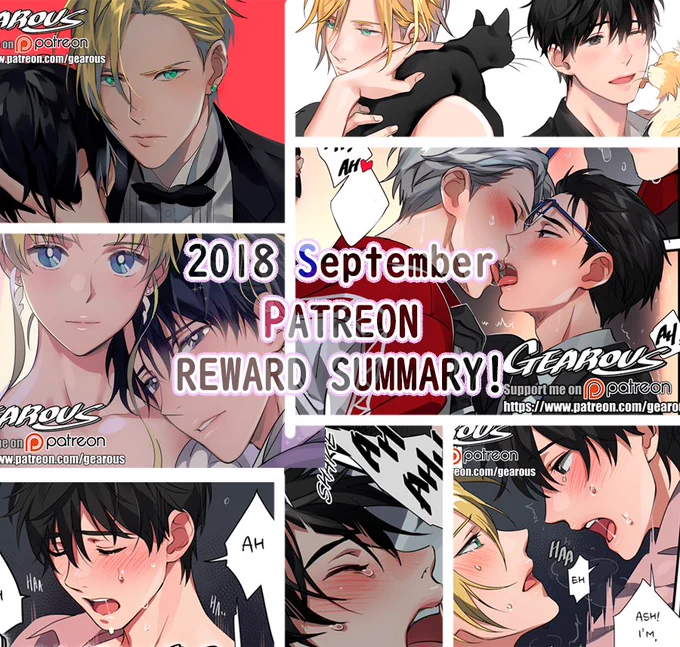 2018 September REWARD SUMMARY!  Support me by 30th and get  September rewards pack on Patreon!    https://t.co/9HMso0bkZU 