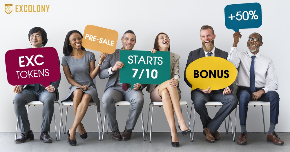 excolonyglobal's tweet photo. We’ll be waiting for you at the Token Pre-Sale (#ICCO), that starts on October 7, 2018 and ends on October 14, 2018, same time. The count down time for bonuses will start together with the Token Pre-Sale.

#excolony #excpresale #icco #ico #excolonysale #exctoken https://t.co/Gbh6jTaRhs