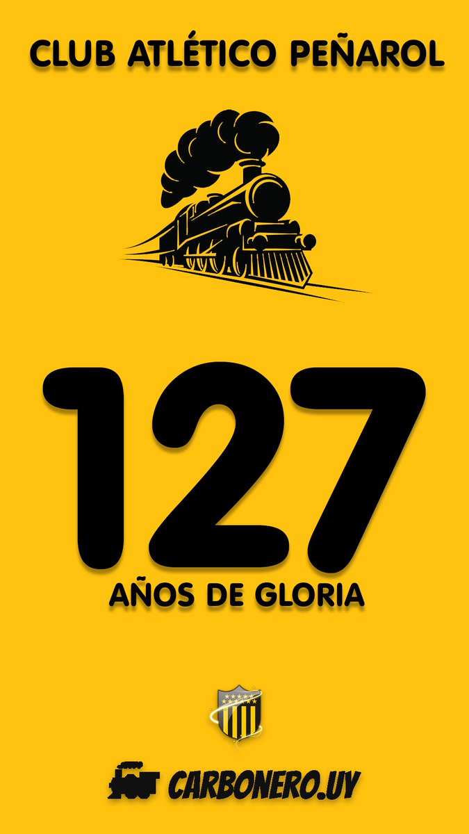 CLUB ATLÉTICO PEÑAROL - 127 AÑOS DE GLORIA

#127AñosdeGloria 
#Peñarol 
#CampeóndelSiglo 
#Carbonero