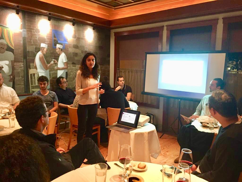 Such a lovely dinner with <a href="/BNarasin/">BΞN / Ben Narasin</a> of @nea! Our teams are presenting to Ben. He is sharing hic investment philosophy and comments about the decks to a room full of <a href="/3SLandingPad/">3S Landing Pad</a> startups! @StarCampSV <a href="/gscalingacademy/">Global Scaling Academy</a> #investors #Entrepreneurship #VentureCapital #VC