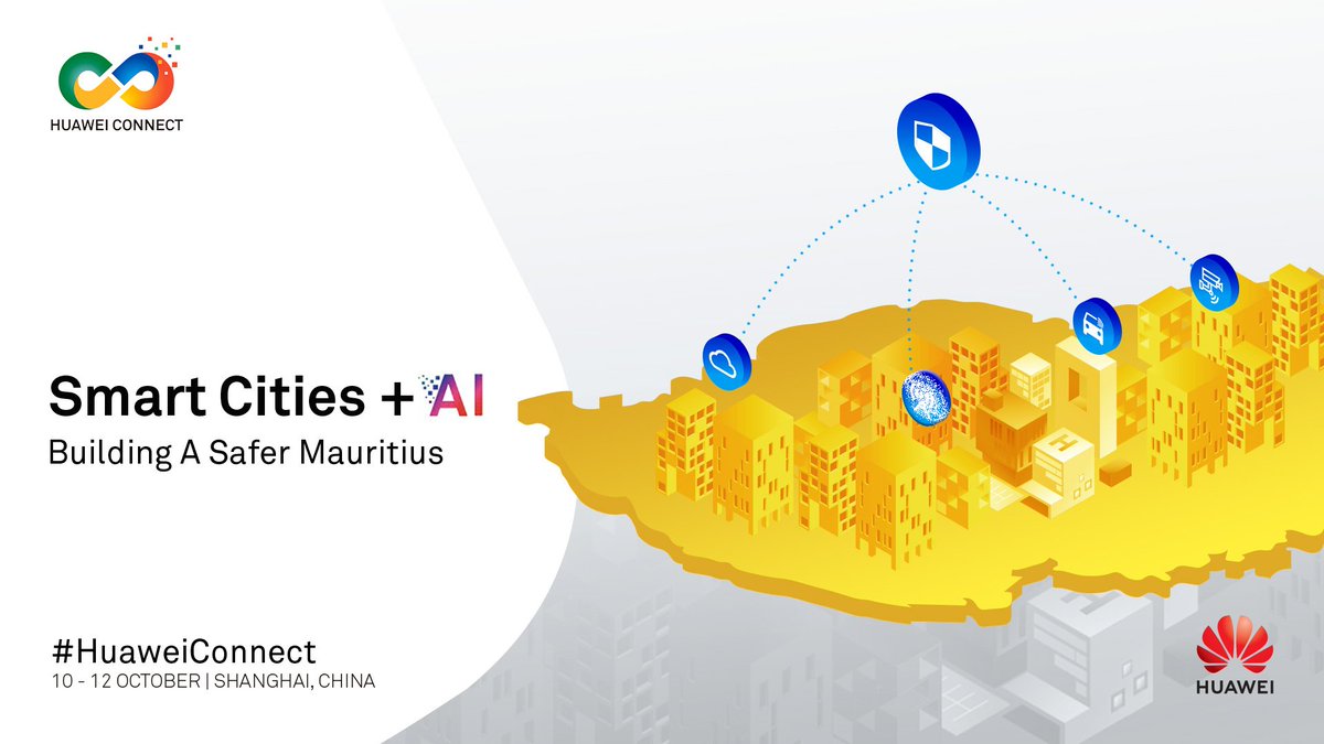 HuaweiAPAC's tweet photo. By deploying smart tech island-wide, Huawei is helping transform Mauritius into an all-cloud #SafeCity: https://t.co/4GgQO95Elz
#PossibilitiesWithAI #HuaweiConnect https://t.co/ULaN5JnJxN