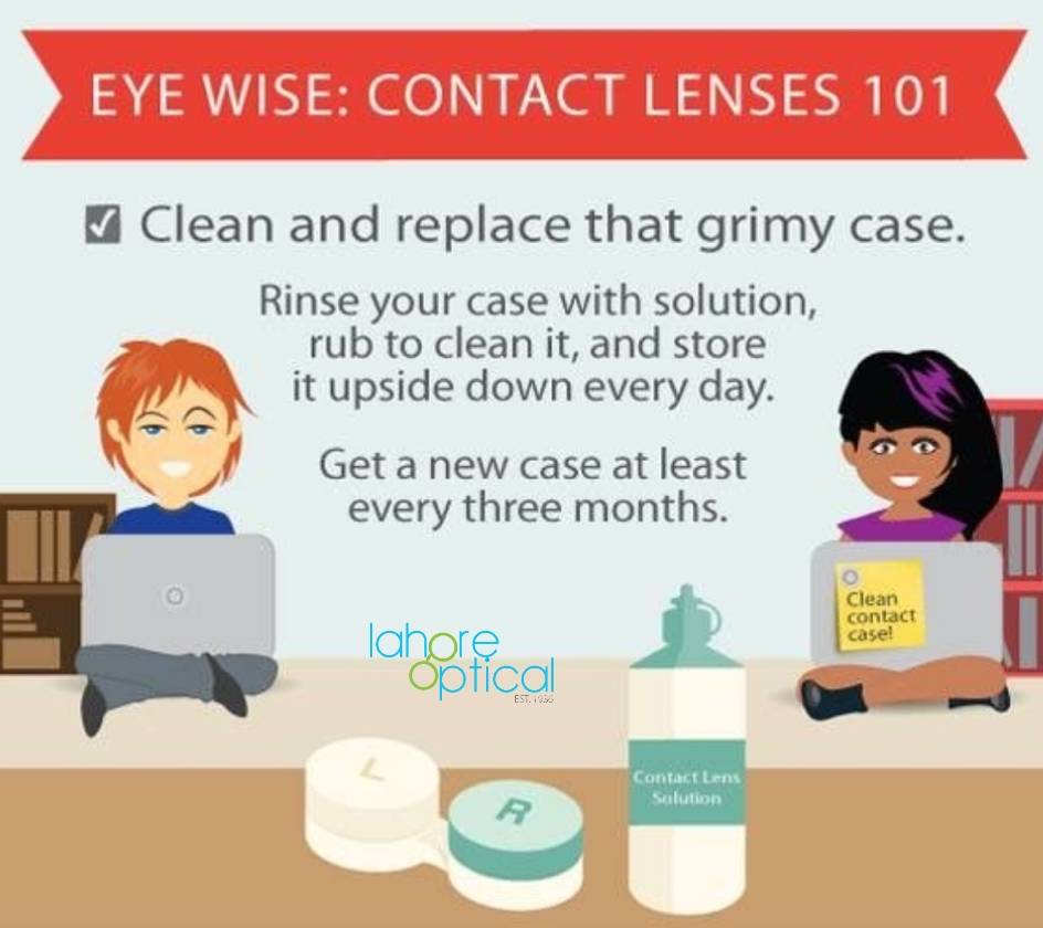 lahoreoptical1's tweet photo. #LahoreOptical is celebrating #ContactLenses week! Look out for our #ContactTips this entire week!
The case also needs proper cleaning everytime you store ur contact lenses in it. Change cases at least in every 3 months! #LahoreOpticalCares #EyeCare #EyeWear #BestStoreInLucknow https://t.co/tbrxv7zSWy