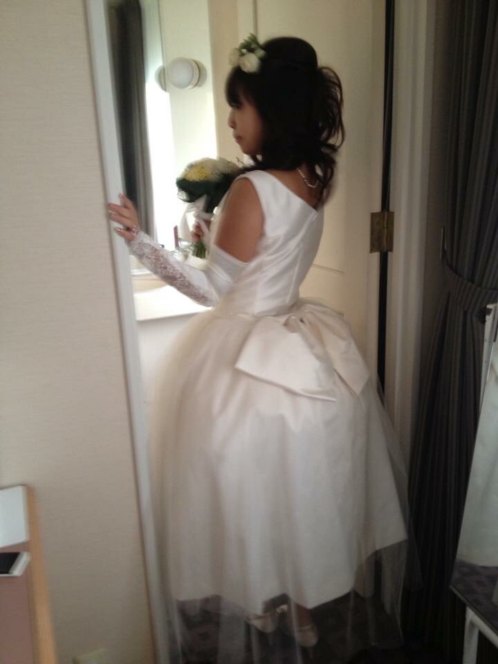 手作りウェディングドレス