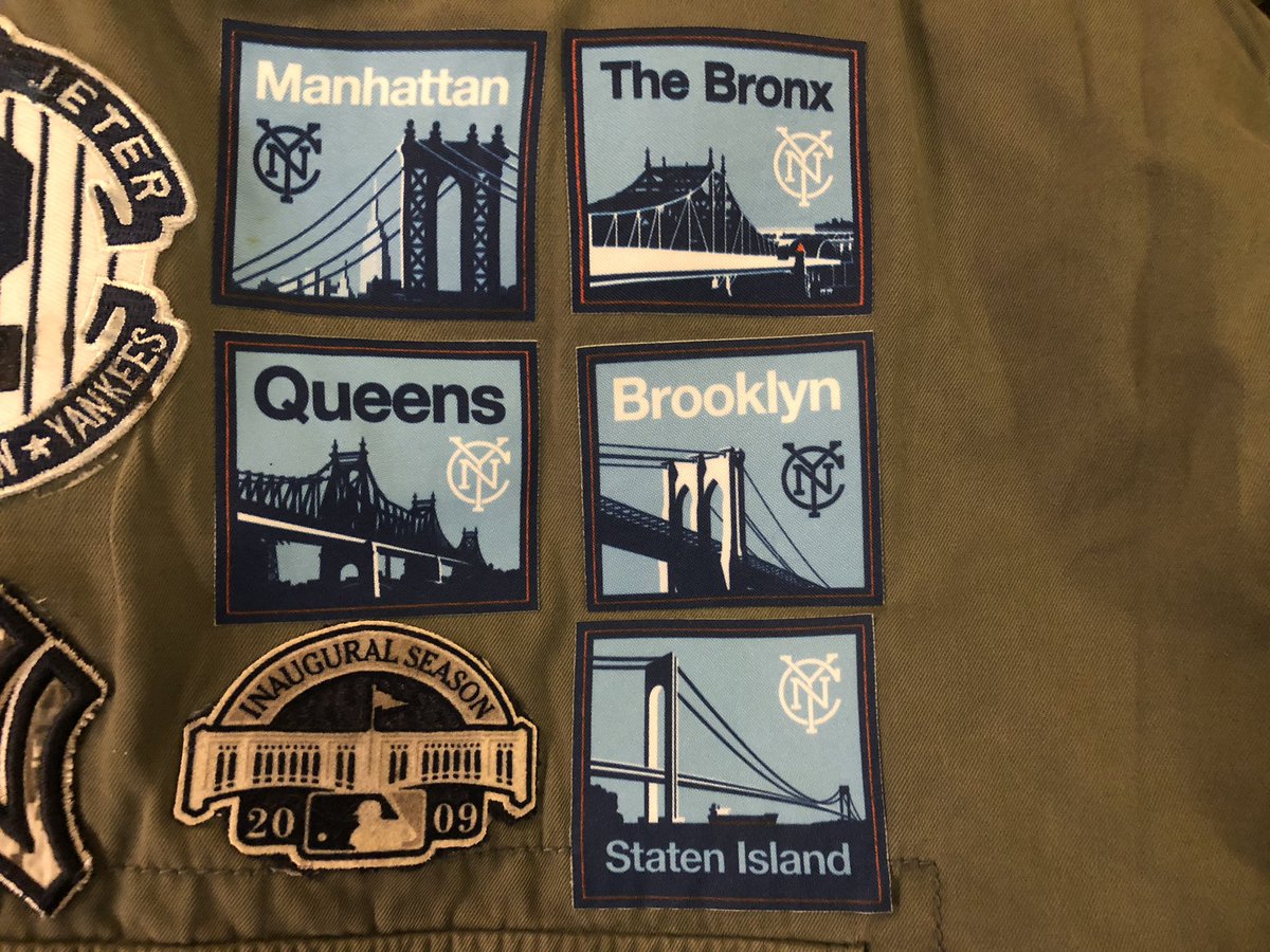 highlanders5's tweet photo. 5 Boro collection complete @nycfc @ThirdRailSC #MyJacket #5Boros https://t.co/gqCPzLeGtE