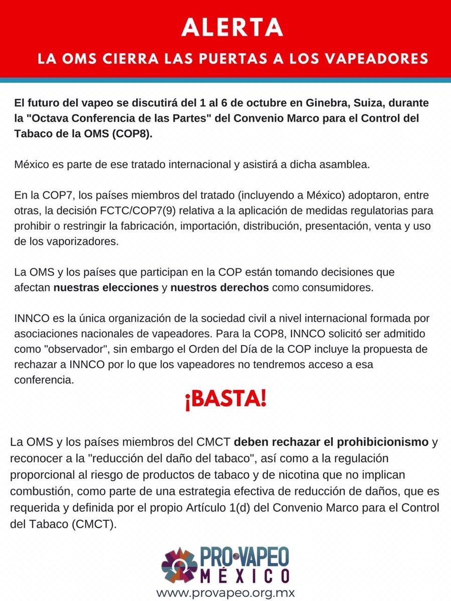 #COP8FCTC
@anesvap @ElMonoVapeador @anayvanevlogs @mtvapers_shop @FelixVaper @JuanmaBastida @LaNonos @INNCOorg #unidosxelvapeo #mexicovapea #latinoamericavapea  #yonofumoyovapeo #vapelife #sharethevapor #vapemx #vapemexico #vapeomx #elvapeosalvavidas #vapearnomata #vapemex