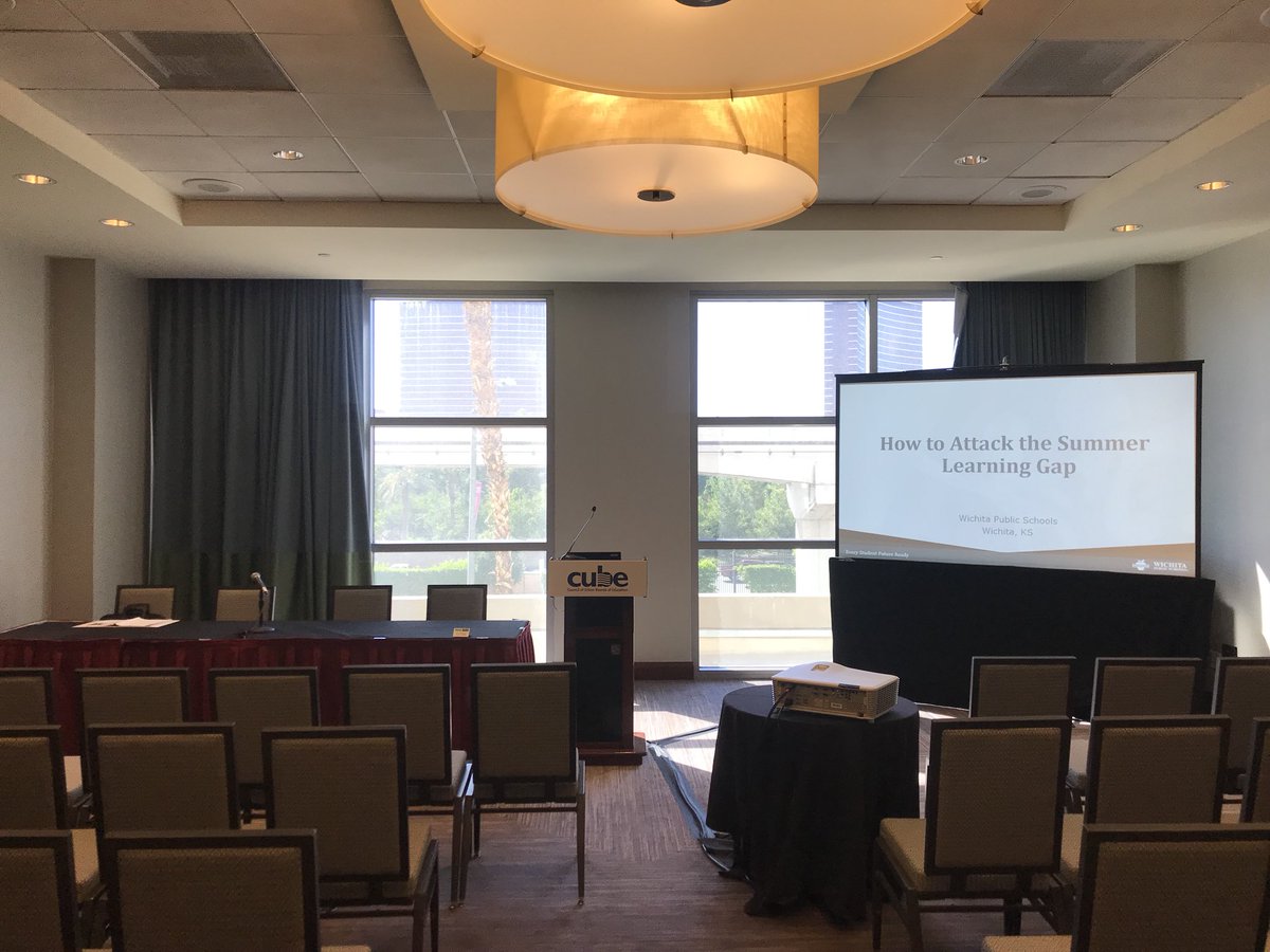 BenReedICT's tweet photo. What a pleasure to share about #wpssummerstem to an excellent and informed audience of urban school board members at #CUBE2018. You have the power to attack the summer learning slump and turn it into a bump! @TerrellDDavis1 @sbalthrop13 https://t.co/68rQsfe5oX