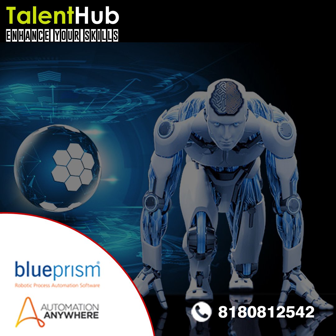 TalentHub7's tweet image. #RoboticProcessAutomation Training in Mumbai
#RoboticProcessAutomationTraining
We’re the only training provider in India who is approved by both #BluePrism and #AutomationAnywhere.
That means you get real hands-on access to the Blue Prism and Automation Anywhere tools.
