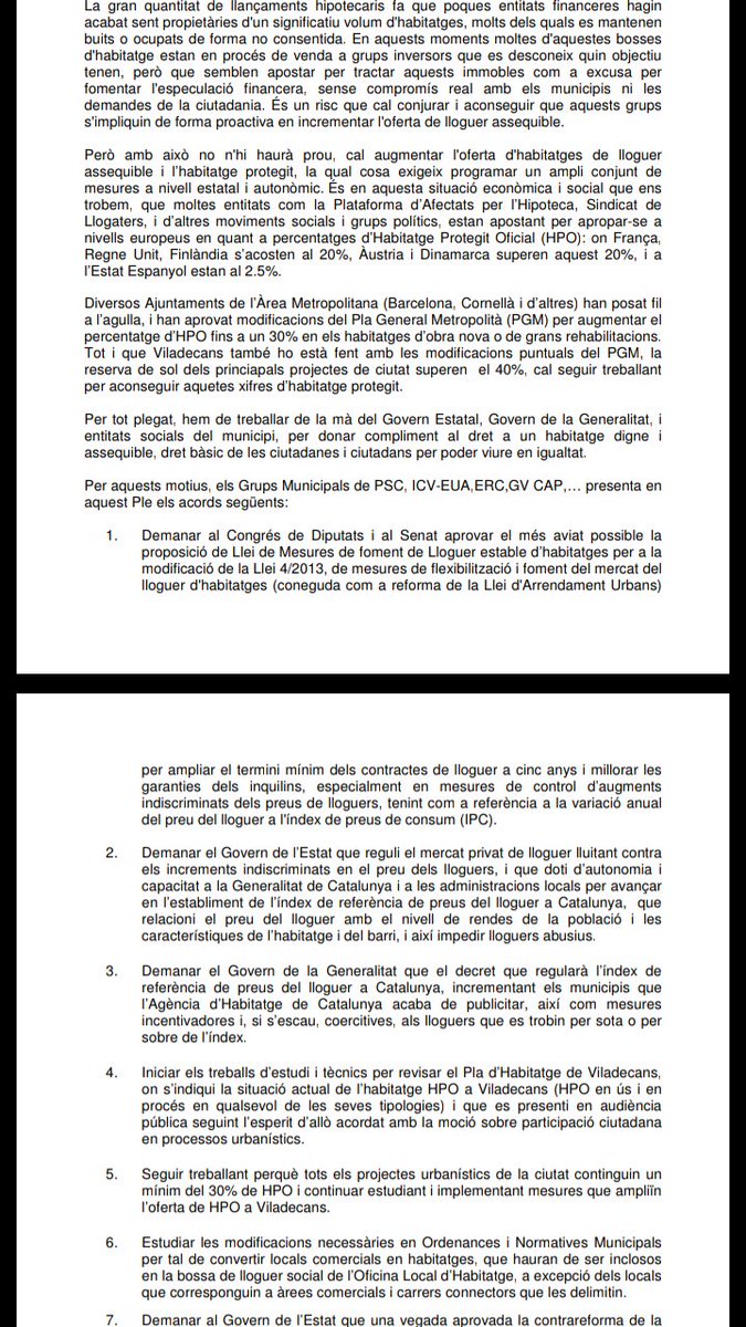 Aprovada moció per a la regulacio del preu del lloguer i per a un habitatge digne accessible per a tothom. Així ho defensava per ICV-EUia @EncarniGarcaji1 <a href="/euia08840/">Icv.euia08840</a> <a href="/icvviladecans/">ICV Viladecans</a> <a href="/ICVBaixLl/">ICV Baix Llobregat</a>