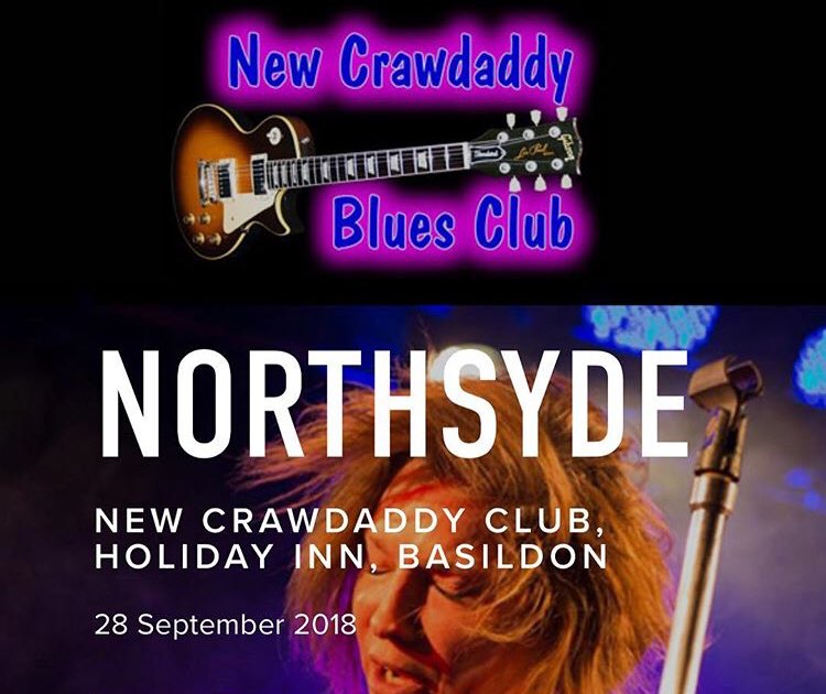 LornaFothergil1's tweet photo. Tonight, Northsyde head on over to New Crawdaddy Blues Club. Holiday Inn, Basildon. SS14 3DG. Support from #TheHeaters #Northsyde #newcrawdaddybluesclub #blues #funk #rock #LiveMusic #Basildon #essex https://t.co/6dgDqdb1w3