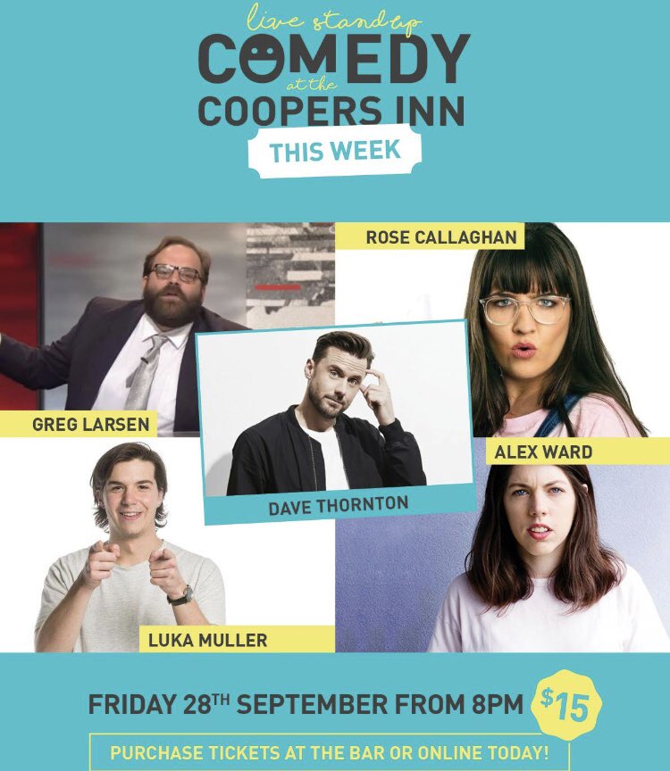 Come see me host a sick lineup @coopersinncom in the city at 8PM!
If that’s not enough notice, get there for 10PM to see @TimHewitt hosting a fucked footy show special for the long weekend 🏈