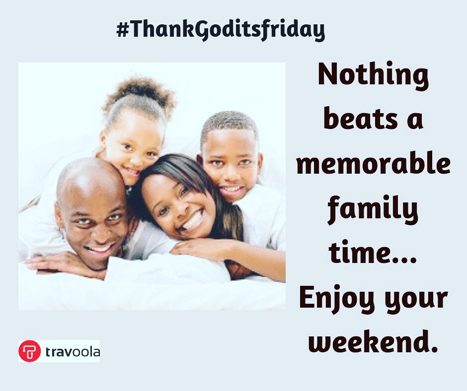 Do enjoy a great weekend...

travoola.ng

#travoola

#travelnigeria #traveltourism #tourism #travel #Nigeriaentertainment #nigeriatravelweek #women #Nigeriawomen #Nigeriaenterprenuers #Nigeriaweddings

#lovetravel #Nigeria #Abuja #Kaduna #Jos #Lagos #Portharcourt