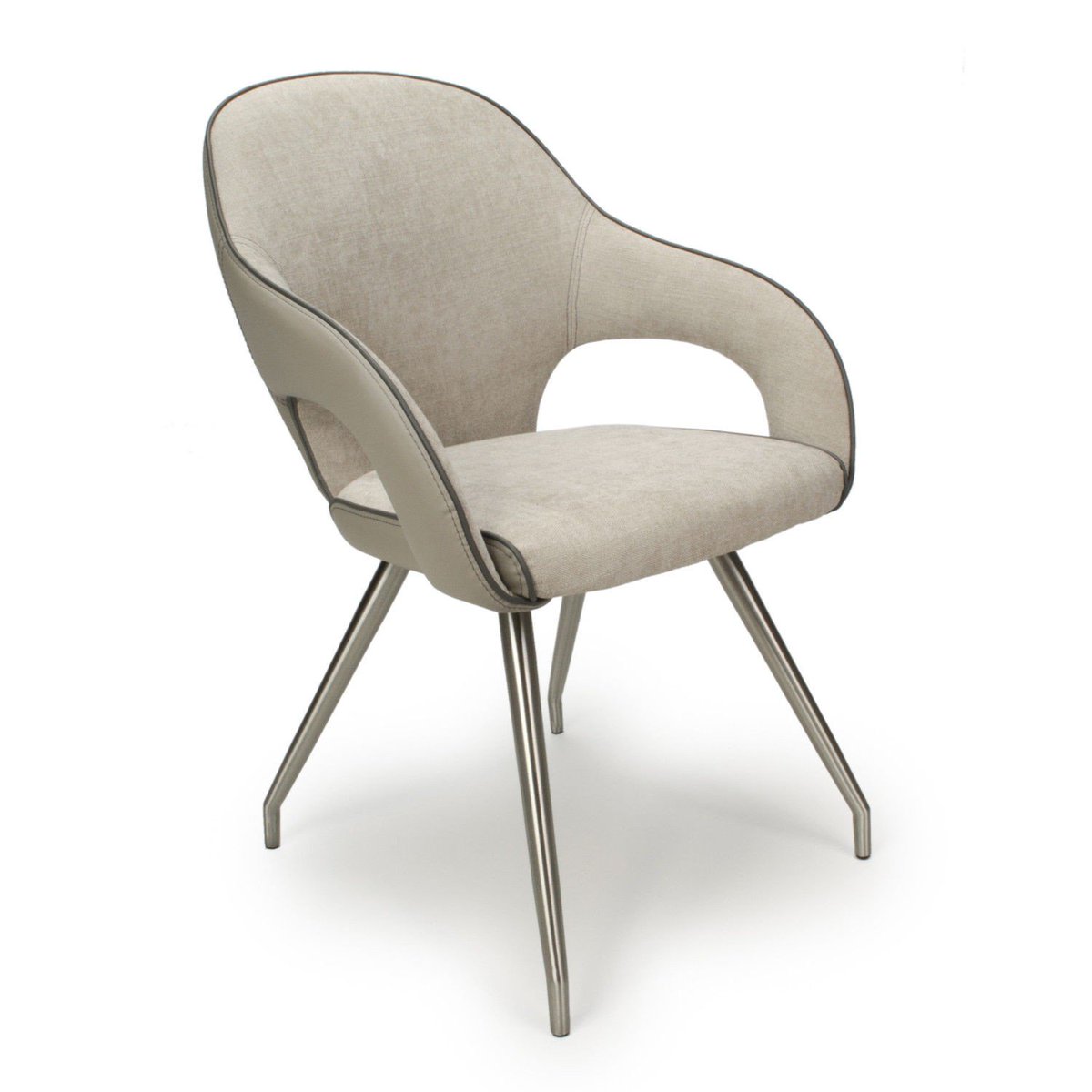 FurnitureKnight's tweet photo. With clean lines which define the Shankar Grey Owl Luxury Leather &amp; Chenille Dining Chairs, they're perfect for any home.

Yours from just £239.99

LIMITED STOCK &amp; FREE UK DELIVERY.

Click below to shop our range of furniture
https://t.co/7kPQPLdorz

#diningchairs #interiordesign https://t.co/6eXJwvlv0R
