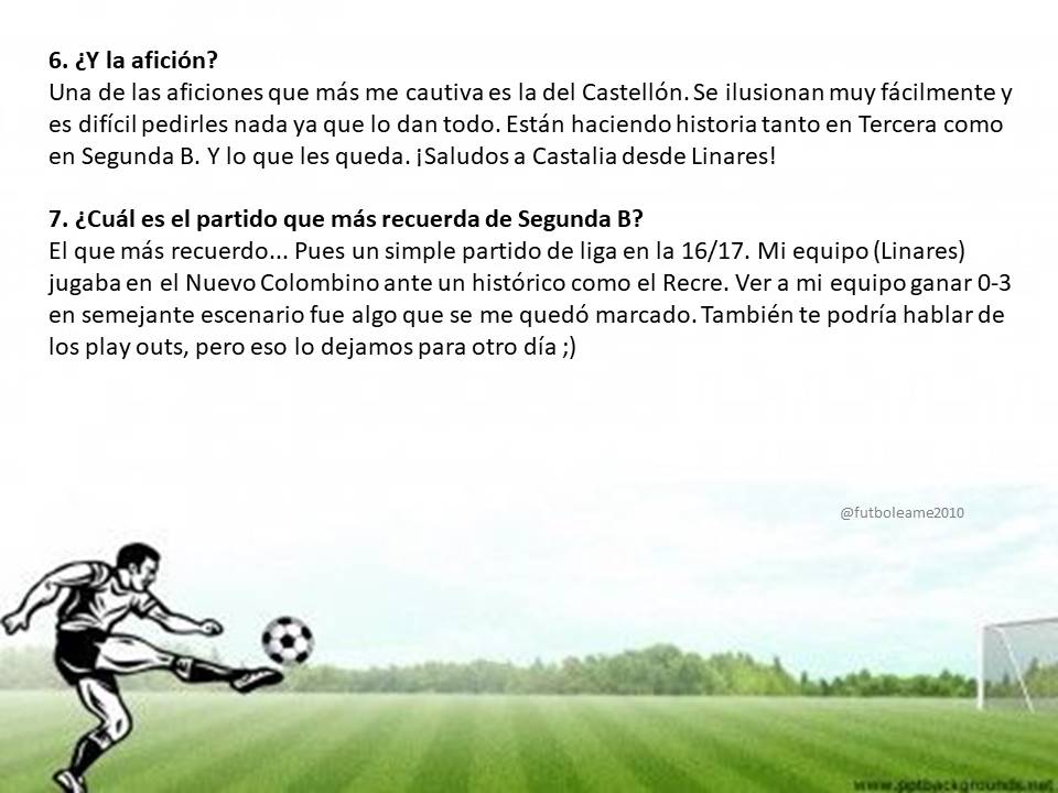 futboleame2010's tweet photo. Os traemos una entrevista muy especial:

🎙️@EntreBalonesES, tuitero especializado en fútbol modesto y aficionado del @Linares_Dptvo, nos cuenta cómo es para él el fútbol modesto y se acuerda de la afición del @CD_Castellon https://t.co/iFHXCNbsbD