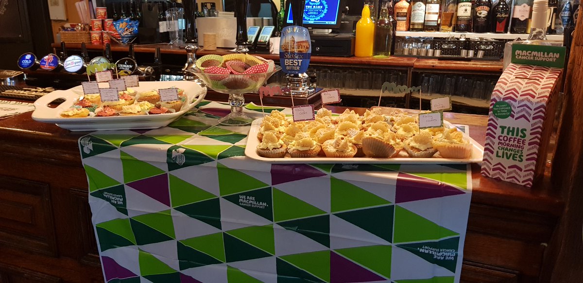 TheBarnTWells's tweet photo. It has finally arrived, our @macmillancoffee morning. Everyone is invited, so please come along for some cake, tea and coffee. #thebarntwells #macmillancoffeemorning #tea #cake #cupackes #yummy https://t.co/DxLiLT6pDN