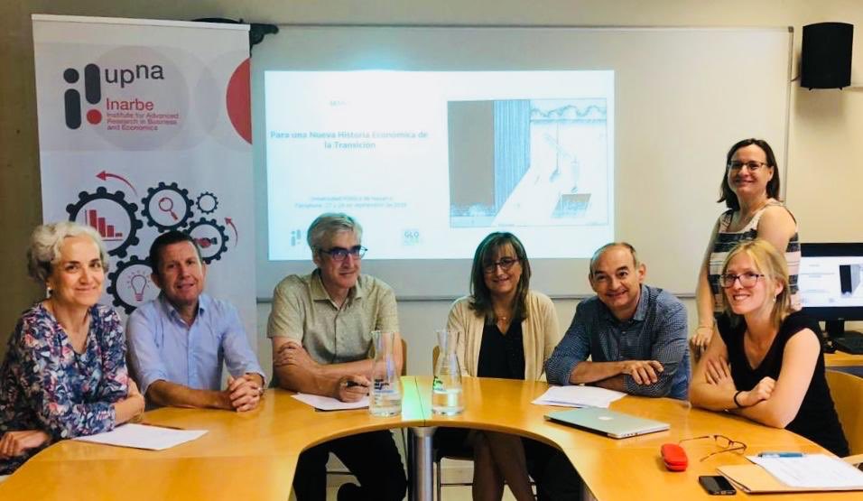 marrubio's tweet photo. Seminario para una nueva historia económica de la transición. Aprendiendo cosas en la
@upna patrocinado por INARBE @RIUPNA y  @GLOCREd2016 https://t.co/weYk296XAO