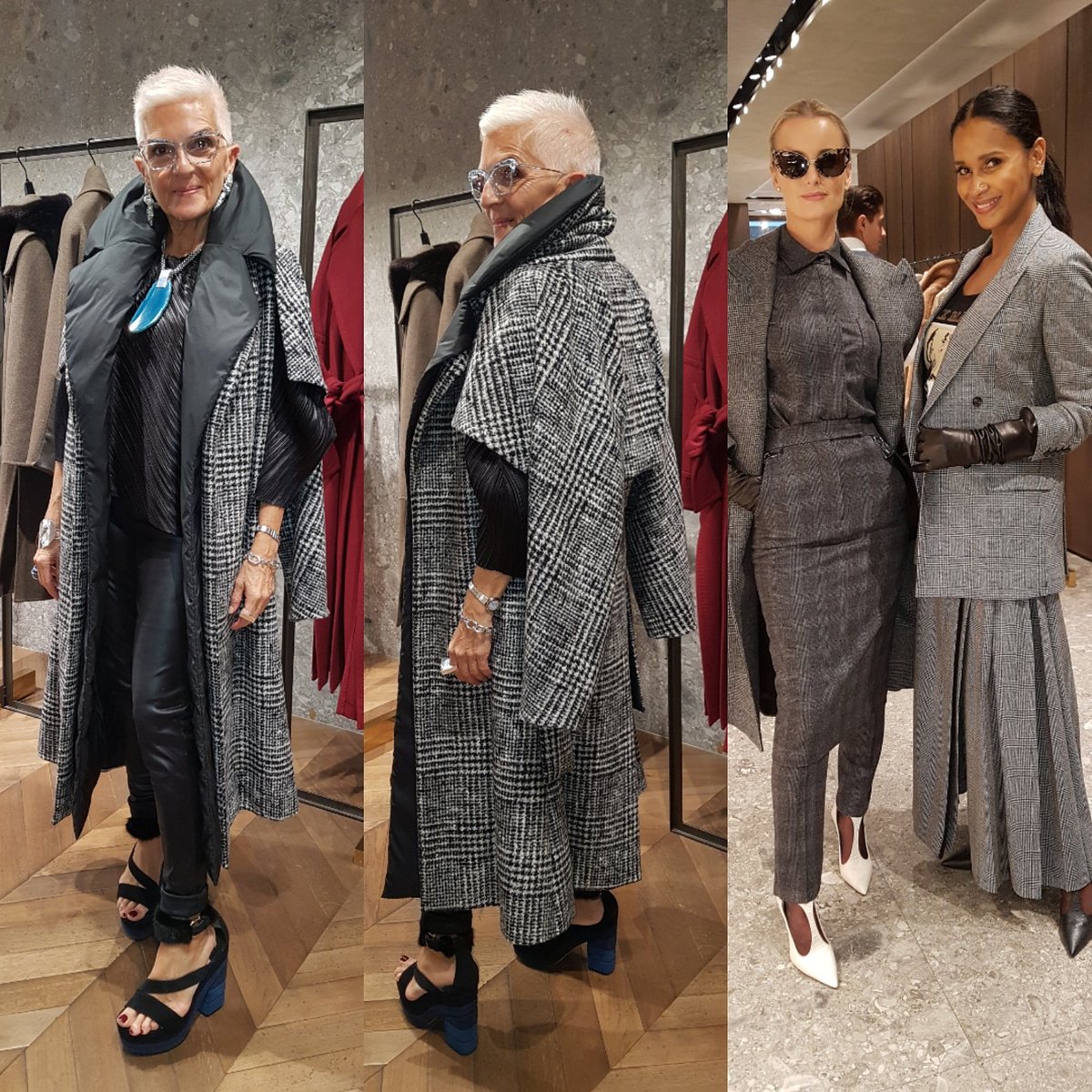 pinkananas's tweet photo. Prince of Wales check rules! So elegant 24/7 #princeofwalescheck #maxmara #maxmaracoat #madeinitaly #blackandwhite #personalstylist #imageconsultant #personalshopping #pinkananas @maxmara https://t.co/0yVdkwnO4U