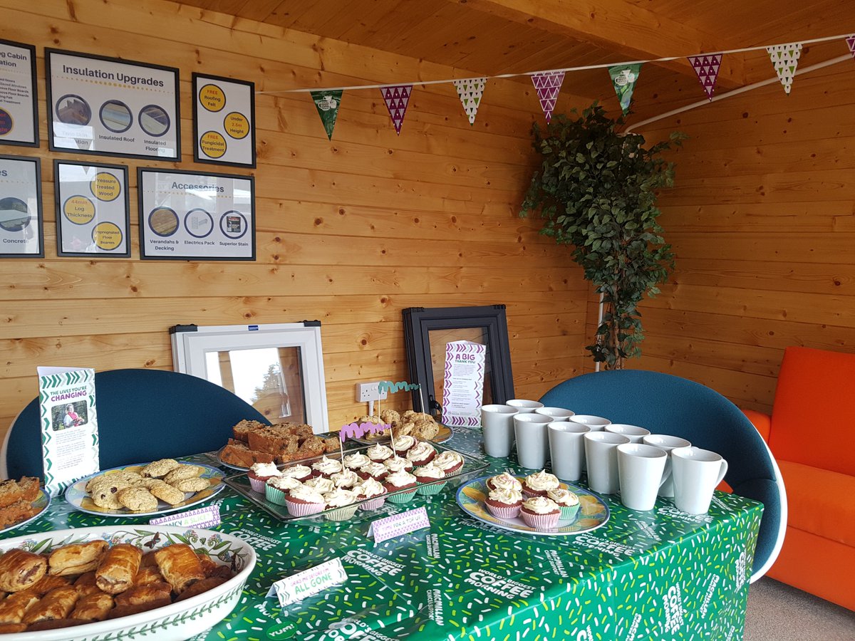 NFFTimberBuild's tweet photo. Pop down to NFF, Horam this morning at 10am.. we are hosting a MacMillan #CoffeeMorning. Loads of lovely homemade cakes and sausage rolls. Enter the raffle for a chance to win a trellis and planter. All Proceeds go to Mac Millan. #MacmillanCoffeeMorning https://t.co/JV1aPvBaHK