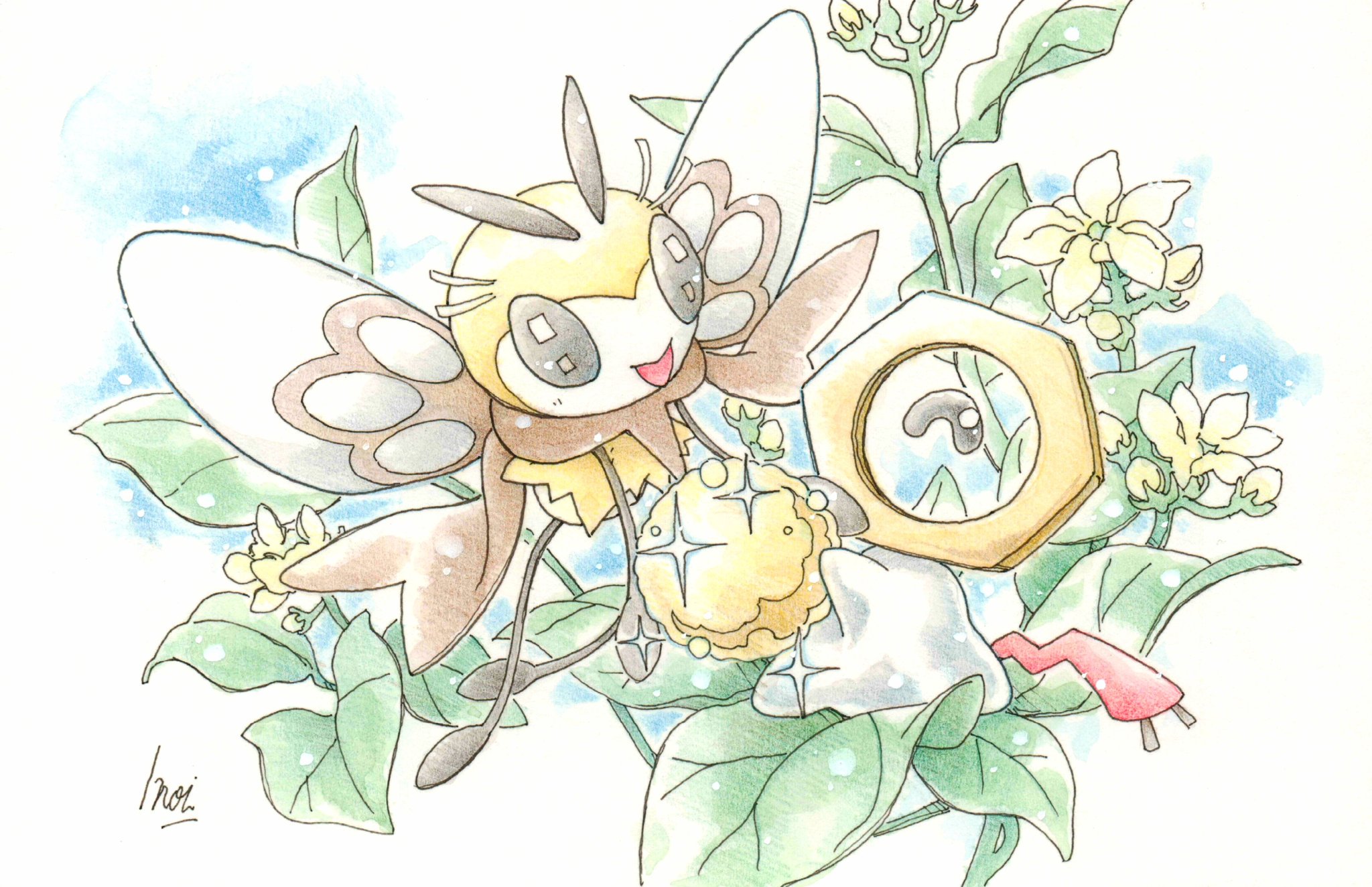Twitter 上的 旧 Inori 今日のポケモン図鑑 ｎｏ ７２５ アブリボンの かふんだんご マツリカの花言葉 純情無垢 T Co Mp6v84ways Twitter