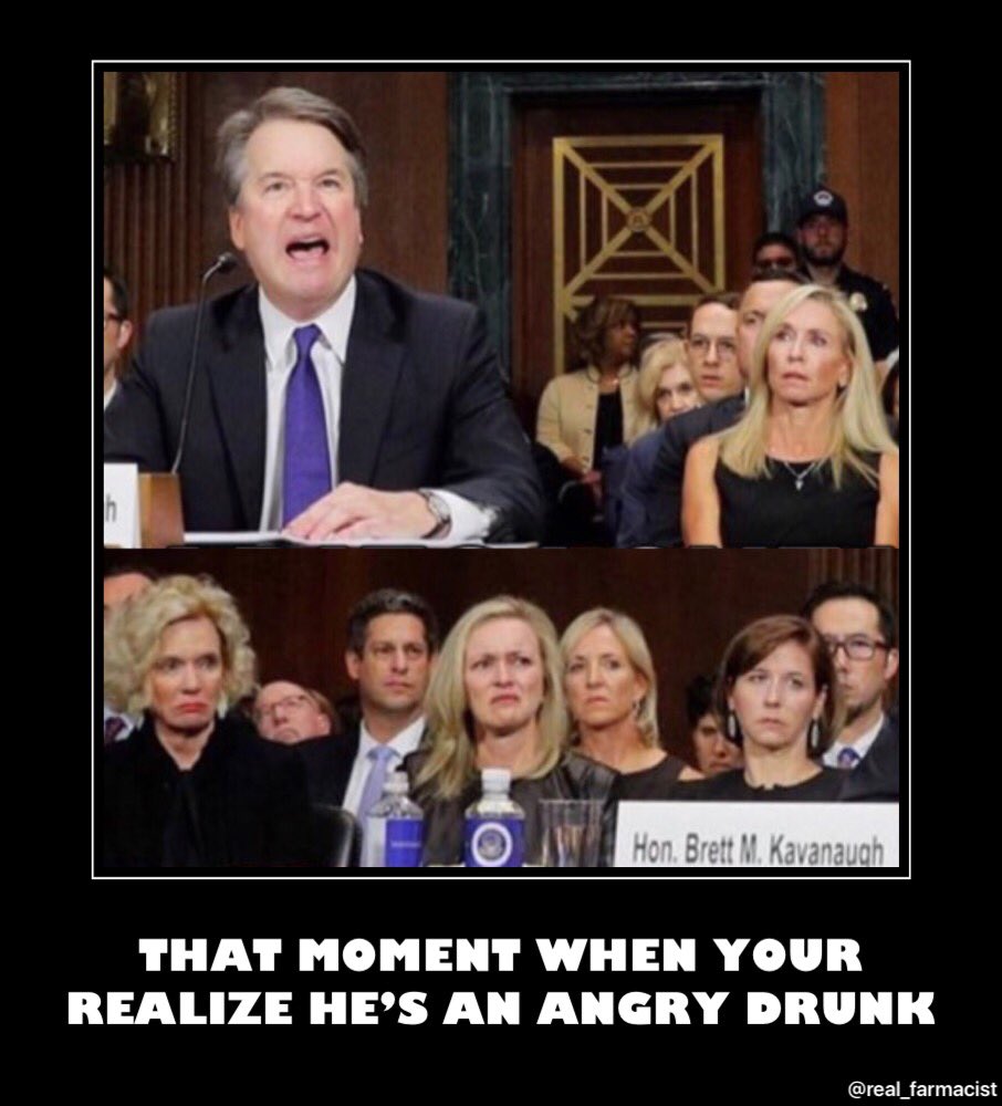 Manntaray63's tweet photo. @MSNBC He obviously has a problem with being an angry drunk. AND he knows she is more credible than him
#WhereIsMarkJudge #KavanaughHearings #IBelieveChristineBlaseyFord #FBIMustInvestigate https://t.co/FkJ5Z94guj