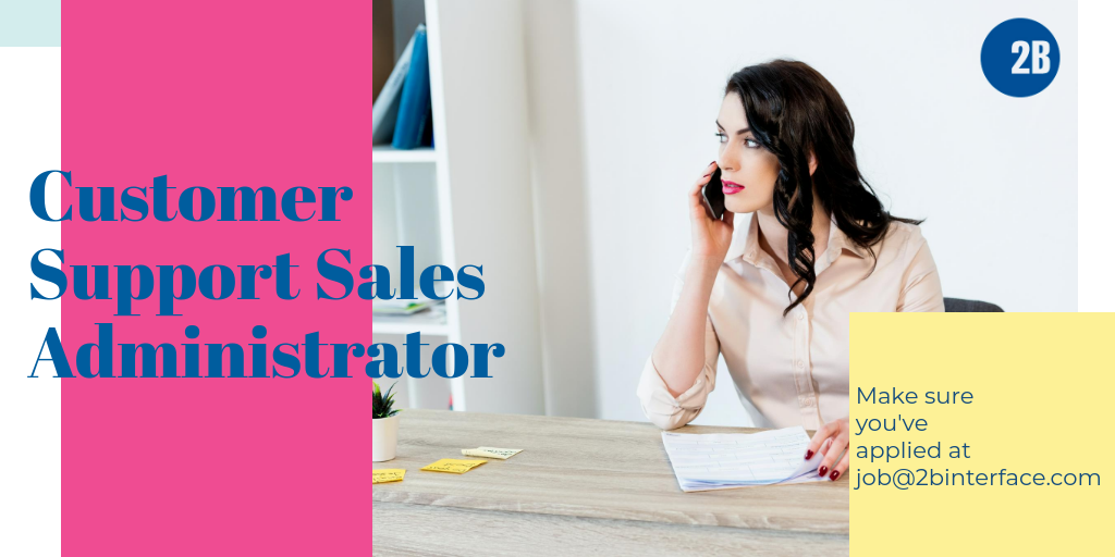#Customer #Support #Sales #Administrator required!!! You will be a key point of contact for the client and internal sales team •2 years’ experience in a similar role / environment. •Understanding of #ERP #MRP CV to job@2binterface.com or via Messenger Thank you for sharing