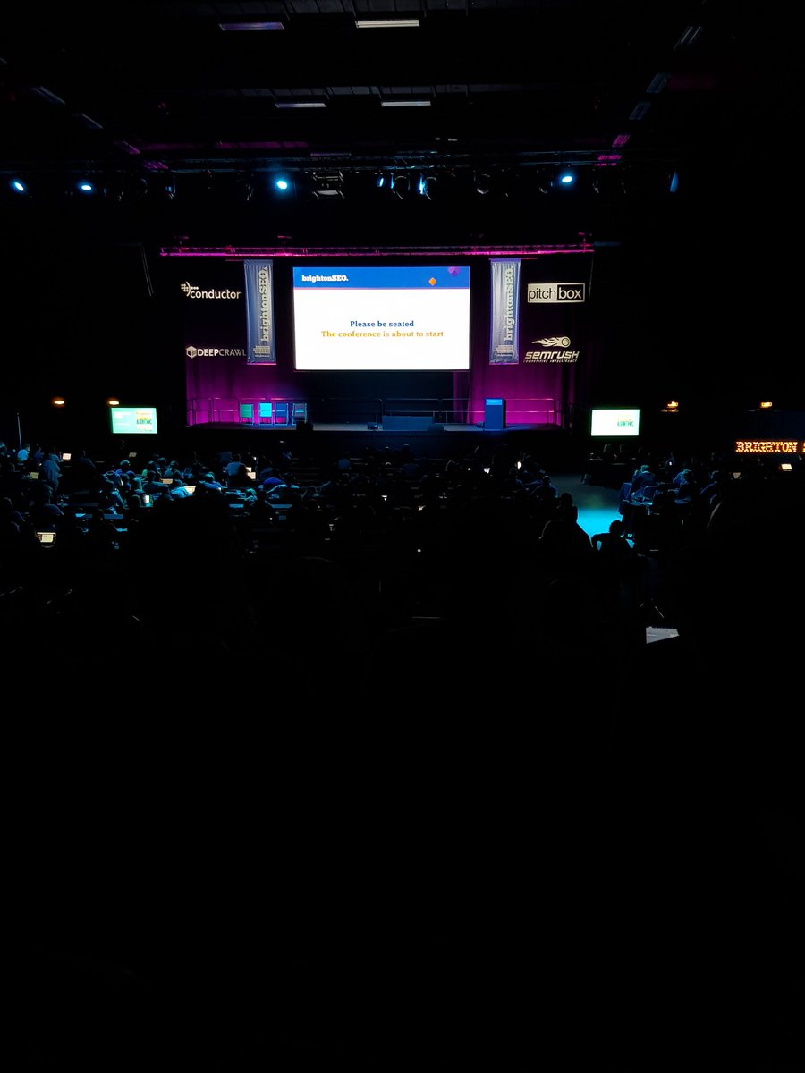 lucyrow3's tweet photo. Back in my happy place #BrightonSEO 💃 https://t.co/6e4XOqysdR
