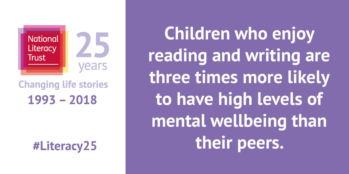 daniwrighty's tweet photo. Exciting week at @Literacy_Trust - we launched new research which found that children who enjoy reading and writing are happier than those who don't 📚📚😀😀#Literacy25 https://t.co/cFsowaKCXA