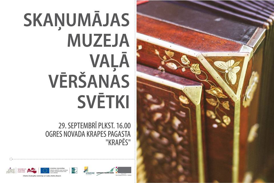 LUDandari's tweet photo. 29.09.2018. Ogres novada Krapes pagasta "Krapēs" atvērs tautas mūzikas instrumentu muzeju https://t.co/cJdqirqZvg https://t.co/AlnqzM1riz