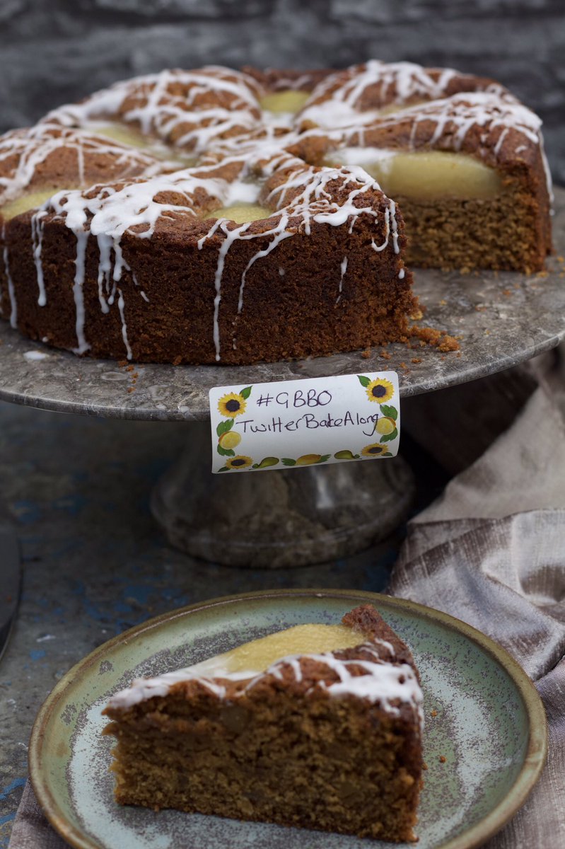 RecipeCrumbs's tweet photo. Pear and ginger cake with rum drizzle. Recipe will be on the blog in a few days #gbbo #GBBO2018 #gbbotwitterbakealong #baking #SpiceWeek #recipesmadeeasy https://t.co/etKpSQVo5C