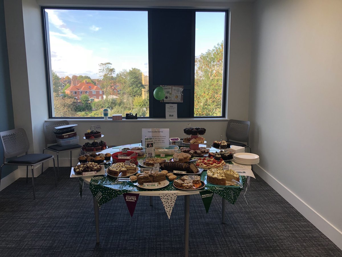 Louisefreid27's tweet image. A HUGE thank you to our very own Kate Gordon and team for organising our Macmillan coffee morning within the new School of Business and Technology! 🍰🎉🥧💕🌟 #charity #MacmillanCoffeeMorning #team #university  @uniofglos
