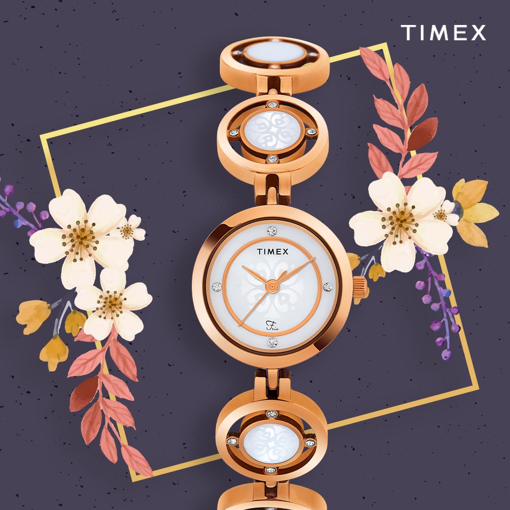 Timex_India's tweet photo. Be fearless, fierce and feminine with the new Timex Fria. #BeFria. Shop now at https://t.co/EGP4cmLjbI https://t.co/xGRHQ1CCuO