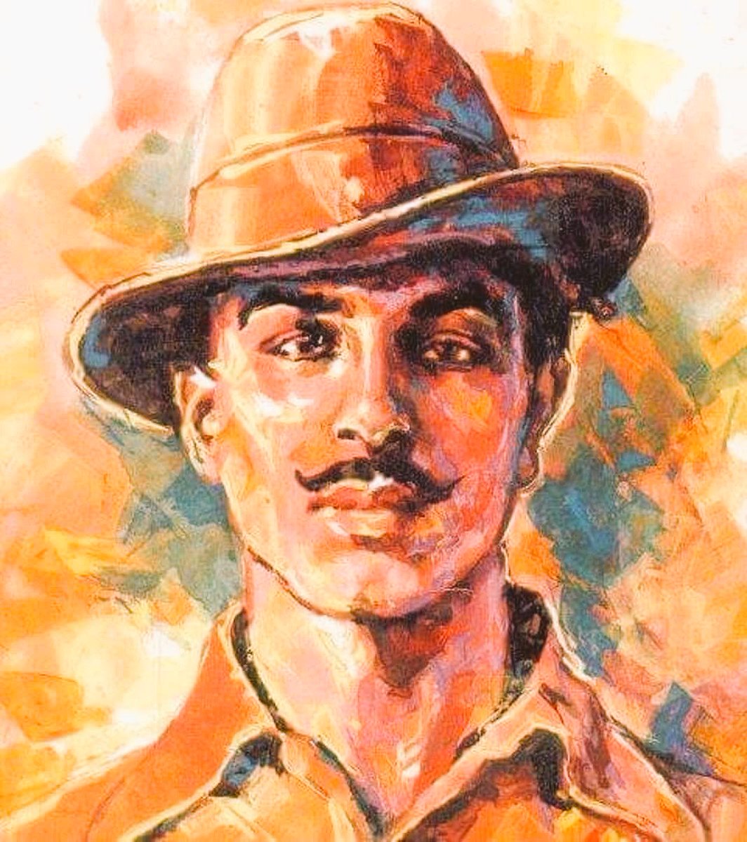 santhosh3624's tweet photo. Our HEROOOOOOOO !
  His sacrifice for the motherland will keep inspiring generations of our nation 🇮🇳 ❤️❤️❤️❤️
Salute &amp; Respect🙏 #ShaheedBhagatSingh https://t.co/9CuhGprqp2