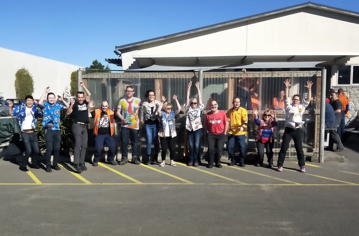 wymasolutions's tweet photo. What a way to wrap up a fantastic first month of spring here in NZ!
The team have searched through their wardrobes to find a loud shirt and get amongst the annual Loud Shirt Day, raising funds to help DEAF kids
LISTEN and SPEAK! #GETLOUD2018 ☀️📢🤩 https://t.co/1Ht1ZkIOjL